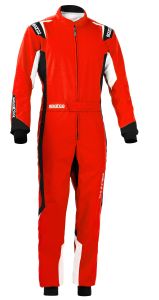 Sparco thunder kartingpuku punainen / musta koko 130